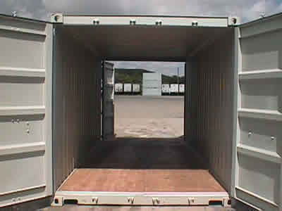 Double door shipping and storage container